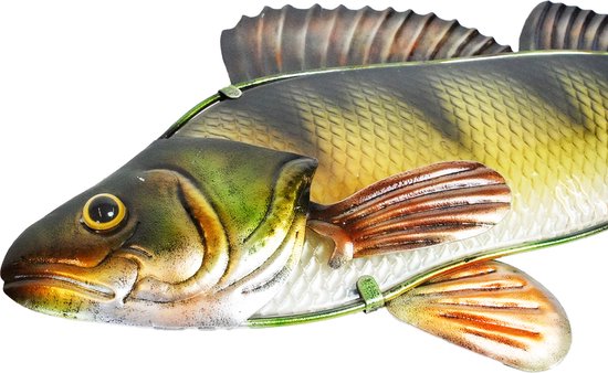 Eurocatch Baars - Muurdecoratie 40cm - 3-D Metaal en Glas - Kunst - Cadeau Idee - Vaderdag Cadeau van Eurocatch — afbeelding 2