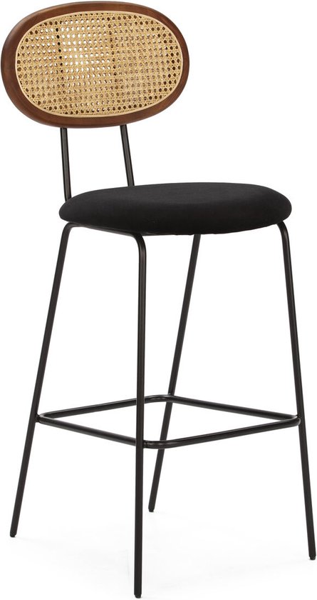 SKÅLSTA Eetkamerstoel, Rotan/kokervormig Metaal/lichtgrijs-beige - België