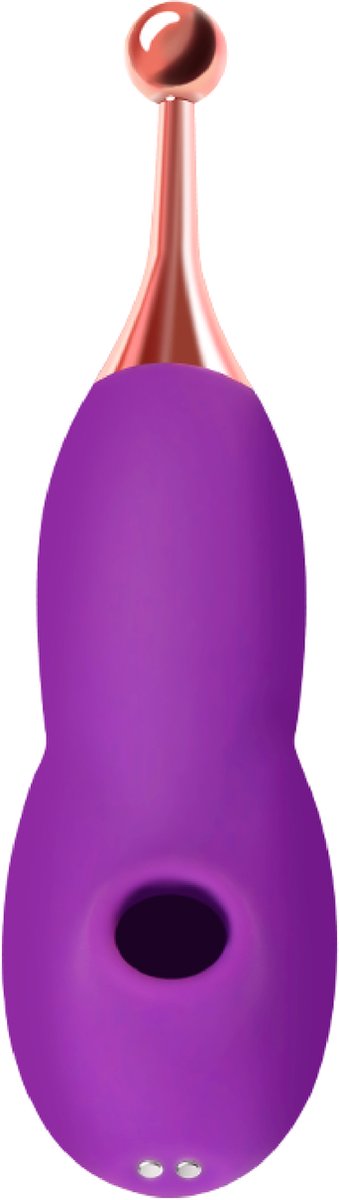Goedkoopste Cupitoys® Luchtdruk - Pinpoint vibrator - 18,5cm - Paars - 12 standen - Vibrators voor vrouwen en mannen - Sex toys voor vrouwen en mannen