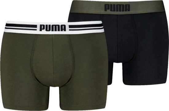 Puma Boxershorts Everyday Placed Logo - 2 pack - Forest Night - Maat L