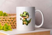 Mok crocodile dandelion - Cute - Gift - Cadeau - Adorable - Sweet - Charming - Schattig - Lief - Snoezig - Leuk