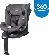 Ding Fynn Autostoel - Grijs - 360° Draaibare Isofix Autostoel - i-Size - Vanaf 40 tot 150cm - 0 tot 12 jaar
