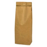 Sacs à fond bloc 80 + 50 x 250 mm en Papier Kraft brun alimentaire entièrement recyclable - par 100 pièces - durable - pochette à fond bloc - emballage Nourriture - sac rectangulaire - sac à friandises