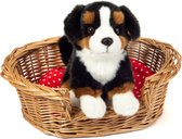 Hermann Teddy Knuffeldier hond Berner Sennen - pluche - premium knuffels - multi kleuren - 21 cm