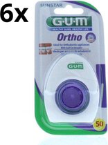 GUM Ortho Floss - 6 x 50 stuks - Voordeelverpakking