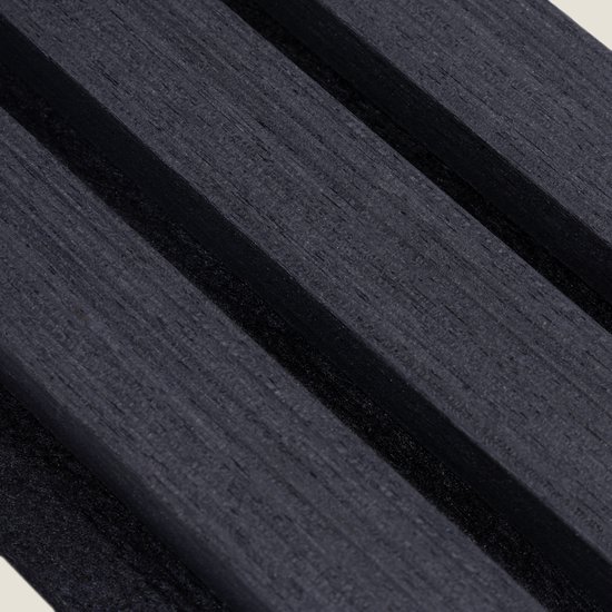 Akoestische - XL Wandpanelen - 3-zijdig - Zwart eiken 300x60cm