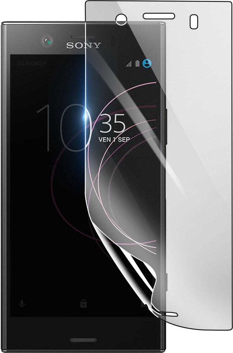 3mk, Geschikt voor Sony Xperia XZ1, Schokbestendige Hydrogel Screenprotector, Transparant