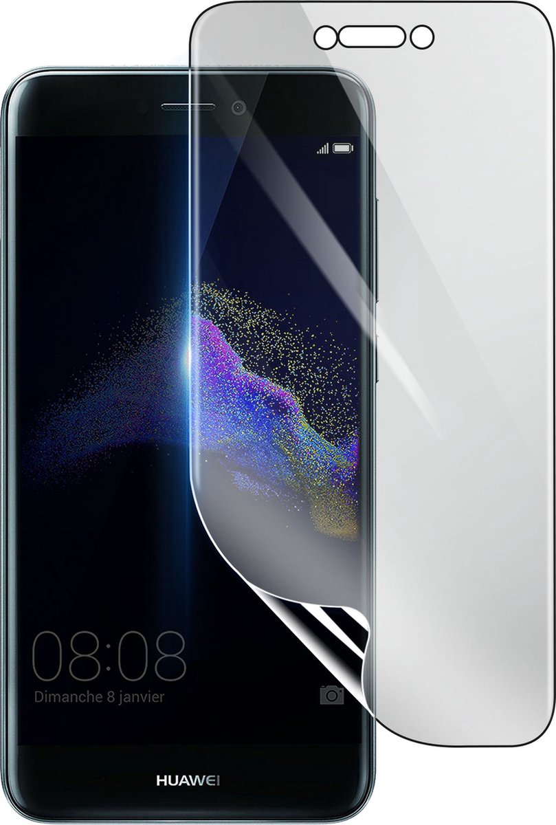 3mk, Geschikt voor Huawei P8 Lite, Schokbestendige Hydrogel Screenprotector, Transparant