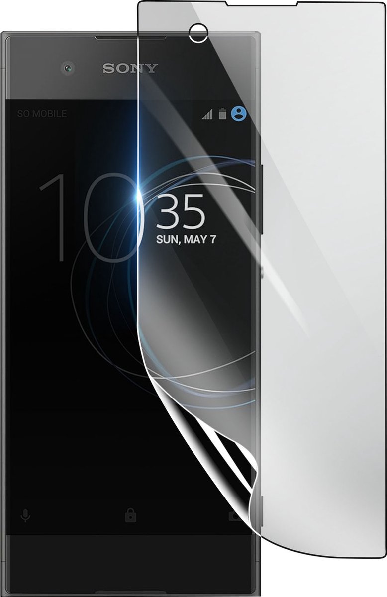 3mk, Geschikt voor Sony Xperia XA1, Schokbestendige Hydrogel Screenprotector, Transparant