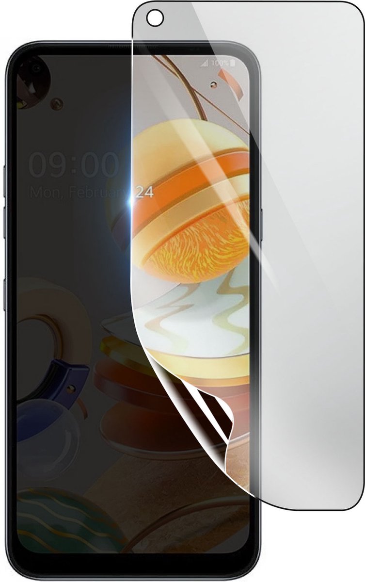3mk, Geschikt voor LG K61, Schokbestendige Hydrogel Screenprotector, Transparant