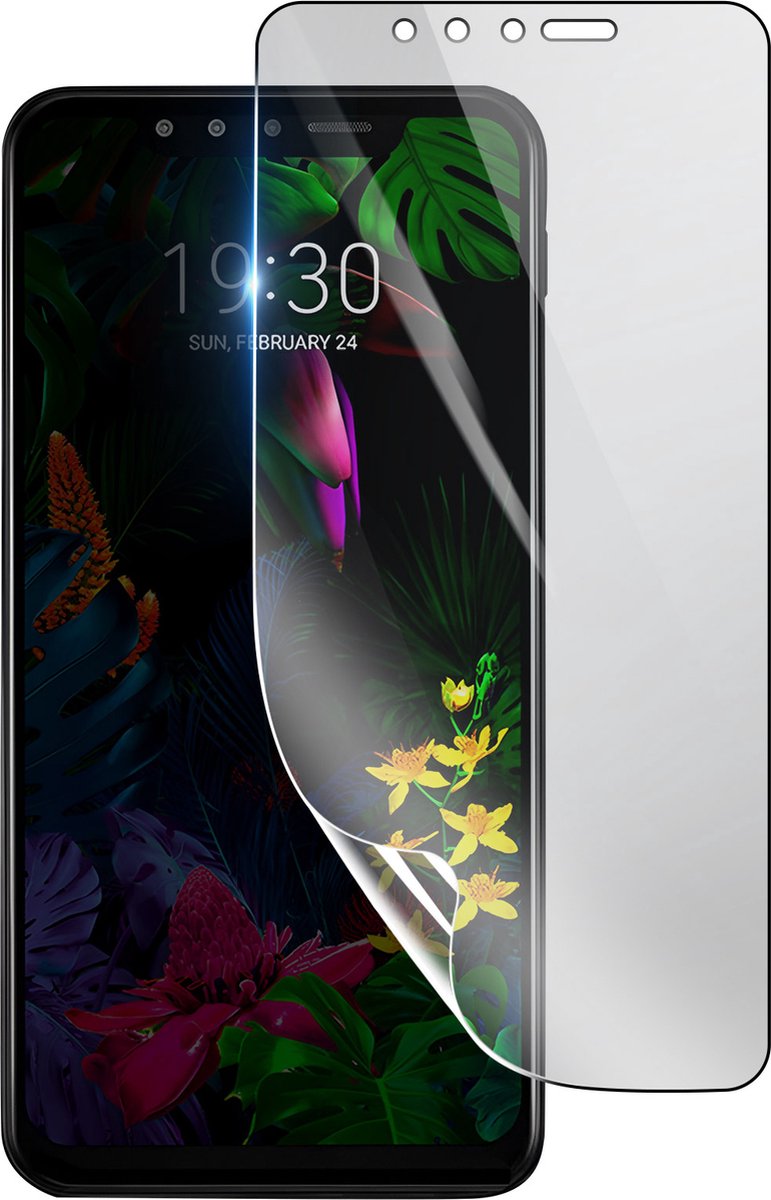 3mk, Geschikt voor LG G8s ThinQ, Schokbestendige Hydrogel Screenprotector, Transparant
