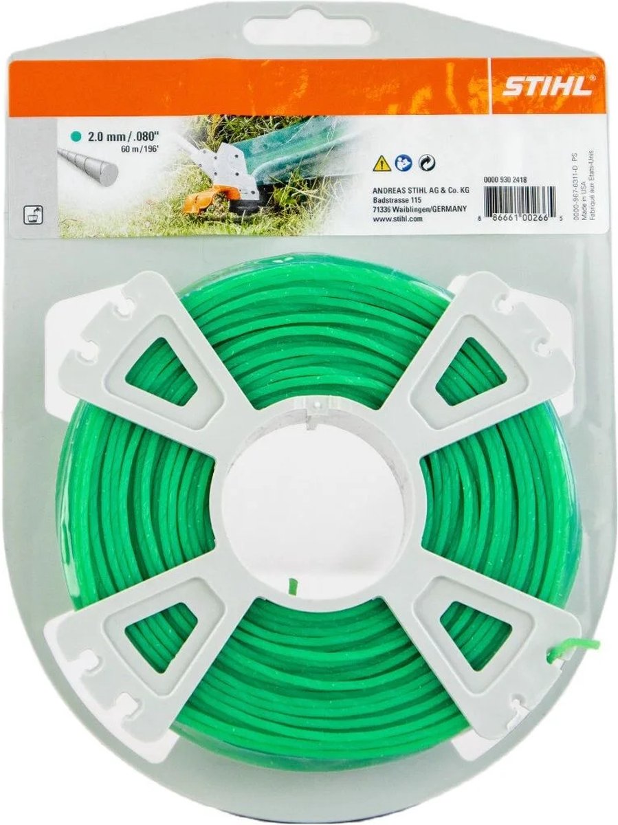 Stihl - Maaidraad - Rond - Groen - Ø 2,0 MM X 60 M - 00009302418