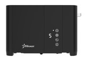 Digitale Broodrooster STARCREST SDT-850BK, 850 W, 2 sneden, Led-touchscreen, 4 functies, Roestvrij staal, Zwart