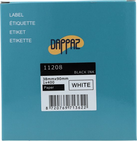 Vhbw 3x Rouleau D'étiquettes + Support 62mm X 15,24m (1 étiquette