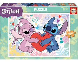 foto van Educa Puzzel Stitch Disney - 500 stukjes - 48 x 34 cm
