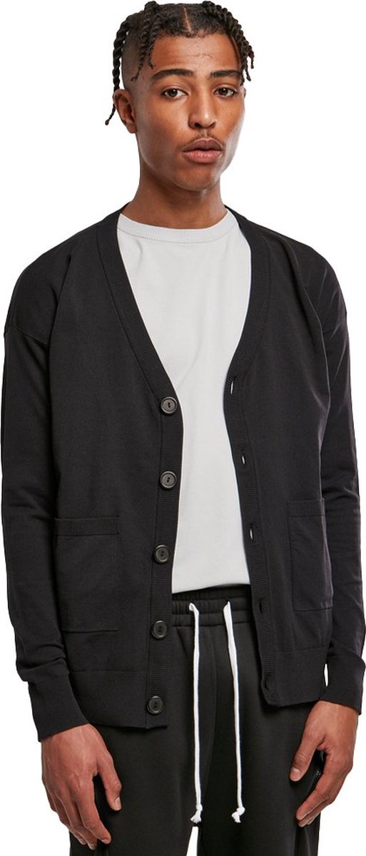 Urban Classics Fine Lange cardigan XS Zwart