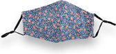Limited Edition: Stijlvolle Wasbare Mondkapjes met Bloemenpatroon - Multikleur - Niet-Medisch - Comfortabel 100% Katoen - Voor Dames & Meisjes