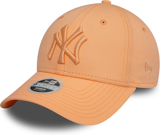 New Era - Casquette réglable 9FORTY Orange pastel League Essential des Yankees de New York pour femmes