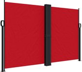 vidaXL - Windscherm - uittrekbaar - 160x1200 - cm - rood