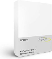 Sleepnight Matrasbeschermer - Molton - (hoekhoogte 25 cm ) White - B 160 x L 200 cm - Lits-jumeaux Luchtdoorlatend - Geschikt voor Standaard Matras - 517773-B 160 x L 200 cm