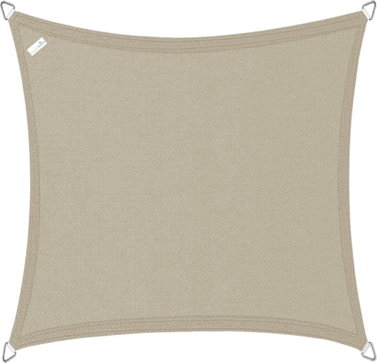 Buitenkado schaduwdoek 4,5x4,5m vierkant - taupe
