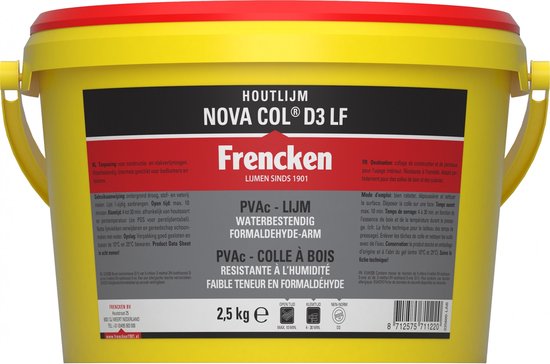Frencken Houtlijm Nova Col D3 LF Emmer 2,5kg