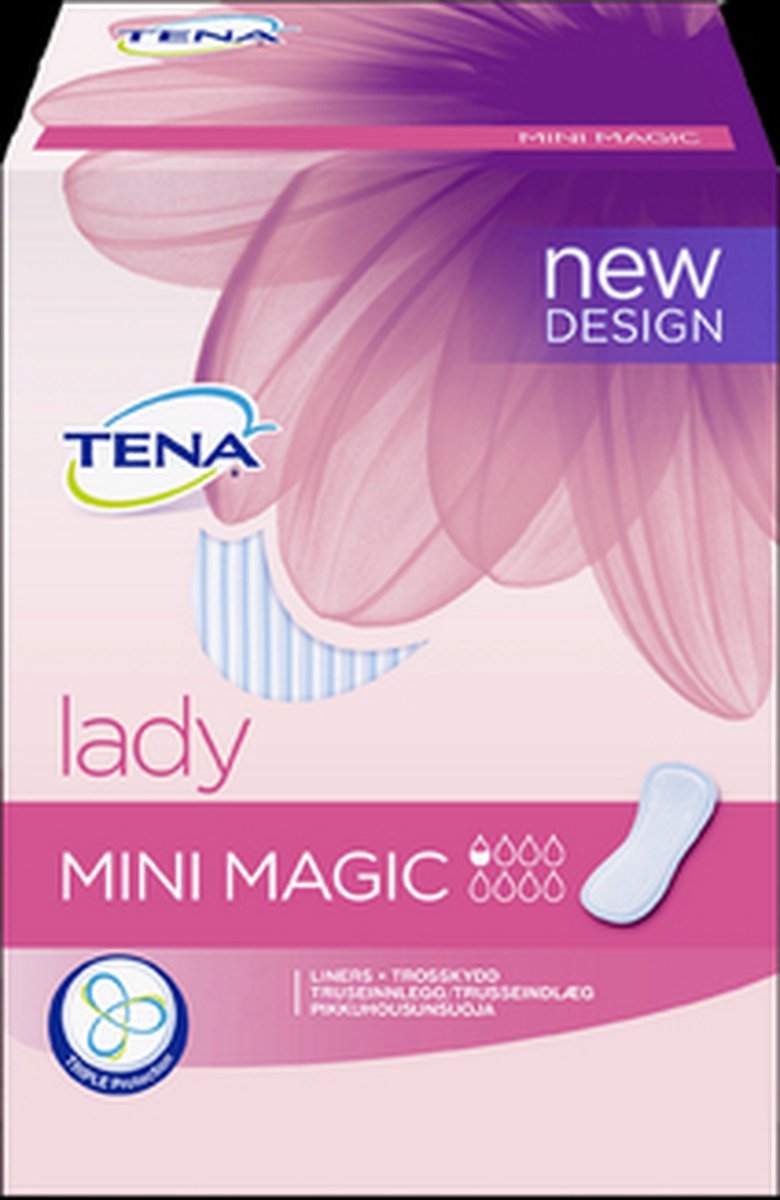 Goedkoopste Tena Lady Mini Magic - 6 pakken van 34 stuks