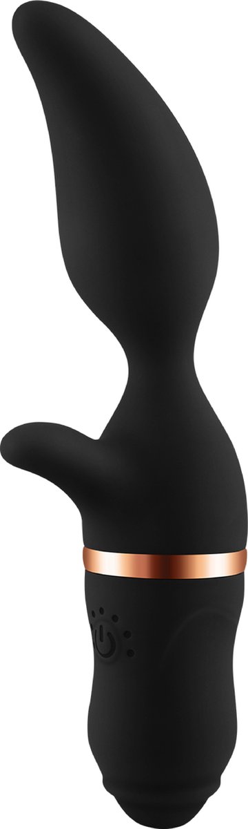 Goedkoopste Cupitoys® Tarzan vibrator mangovorm - 19,8cm - Zwart - 7 standen - Vibrators voor vrouwen en mannen - Sex toys voor vrouwen en mannen