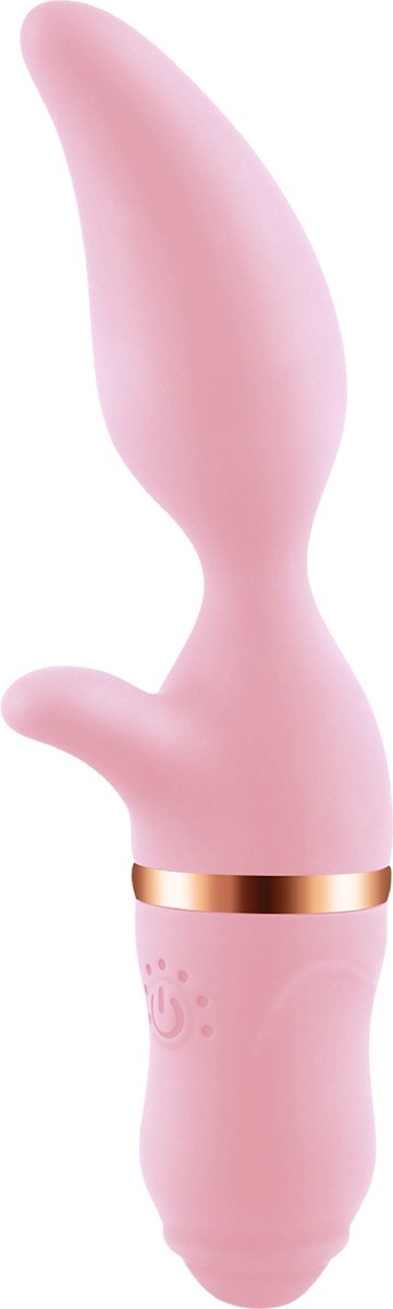 Goedkoopste Cupitoys® Tarzan vibrator mangovorm - 19,8cm - Lichtroze - 7 standen - Vibrators voor vrouwen en mannen - Sex toys voor vrouwen en mannen