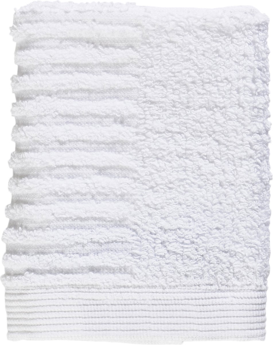 Zone Denmark Classic Washandjes - 30 x 30 - Gezichtsdoekjes Hotelkwaliteit - Hoge Absorptie - 100% katoen - 600 g/m2 - Wit