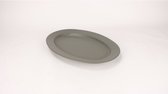 Kitchen trend - Villa - ovale schaal - donkergrijs - stoneware - 37 cm rond