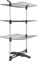 Tomado - Ciclone Vario - Tour de séchage - Longueur de séchage 38 mètres - Pliable - Peut être utilisé semi-ouvert - Garantie 5 ans - noir