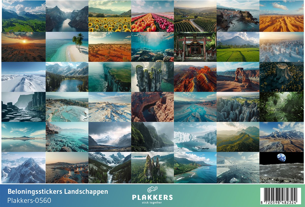 Beloningsstickers Landschappen