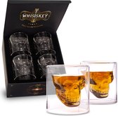 Set de 4 verres à whisky - Version Skull Whisiskey
