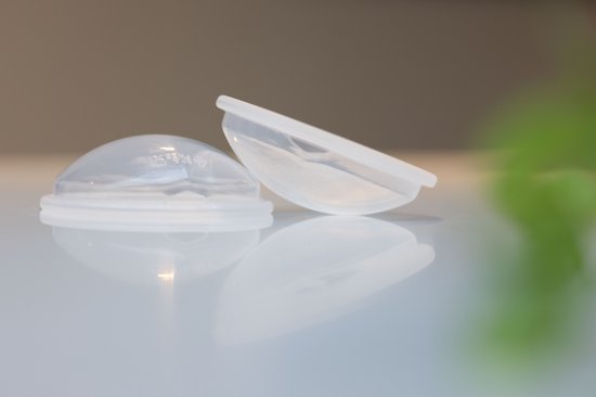 Youha® - Lekschalen - Borstschalen - Moedermelk collector - Opvangen van borstmelk - afkolven - BPA vrij - orgineel Youha product - set van 2 stuks van Youha — afbeelding 3