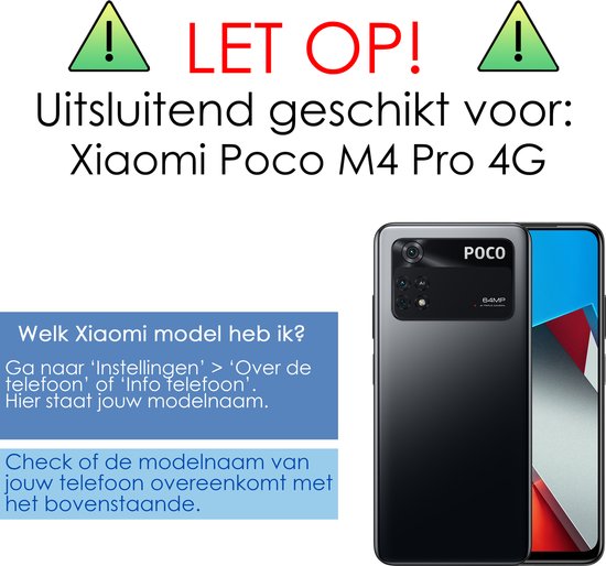Coque adaptée pour Poco M4 Pro 4G, coque arrière en Siliconen , Wit