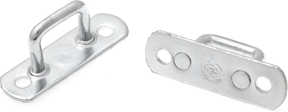 2x Zeilogen - 15mm - onderplaat smal - Gegalvaniseerd