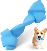 Nobleza Hondenspeelgoed - Kauwspeelgoed voor kleine hond of puppy - Rubber halter - blauw