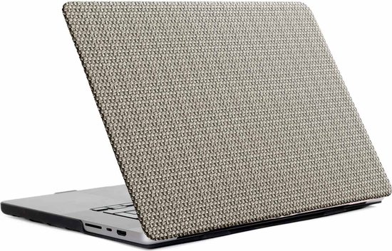Selencia Housse tissée adaptée au MacBook Air 13 pouces (2022) / Air 13 pouces (2024) puce M3 - A2681 / A3113 - Taupe