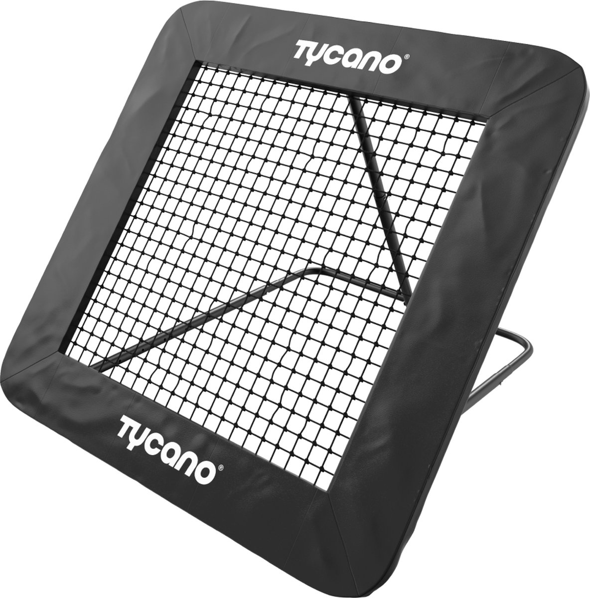 Tycano Verstelbare Rebounder - 84 x 84 cm - Voetbaldoel - Kickback - Voetbal Bouncer - Tchouk