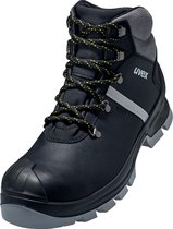 Uvex Sicherheitsschuh Stiefel S3 6510 Schwarz/Grau-45 (Weite 11)