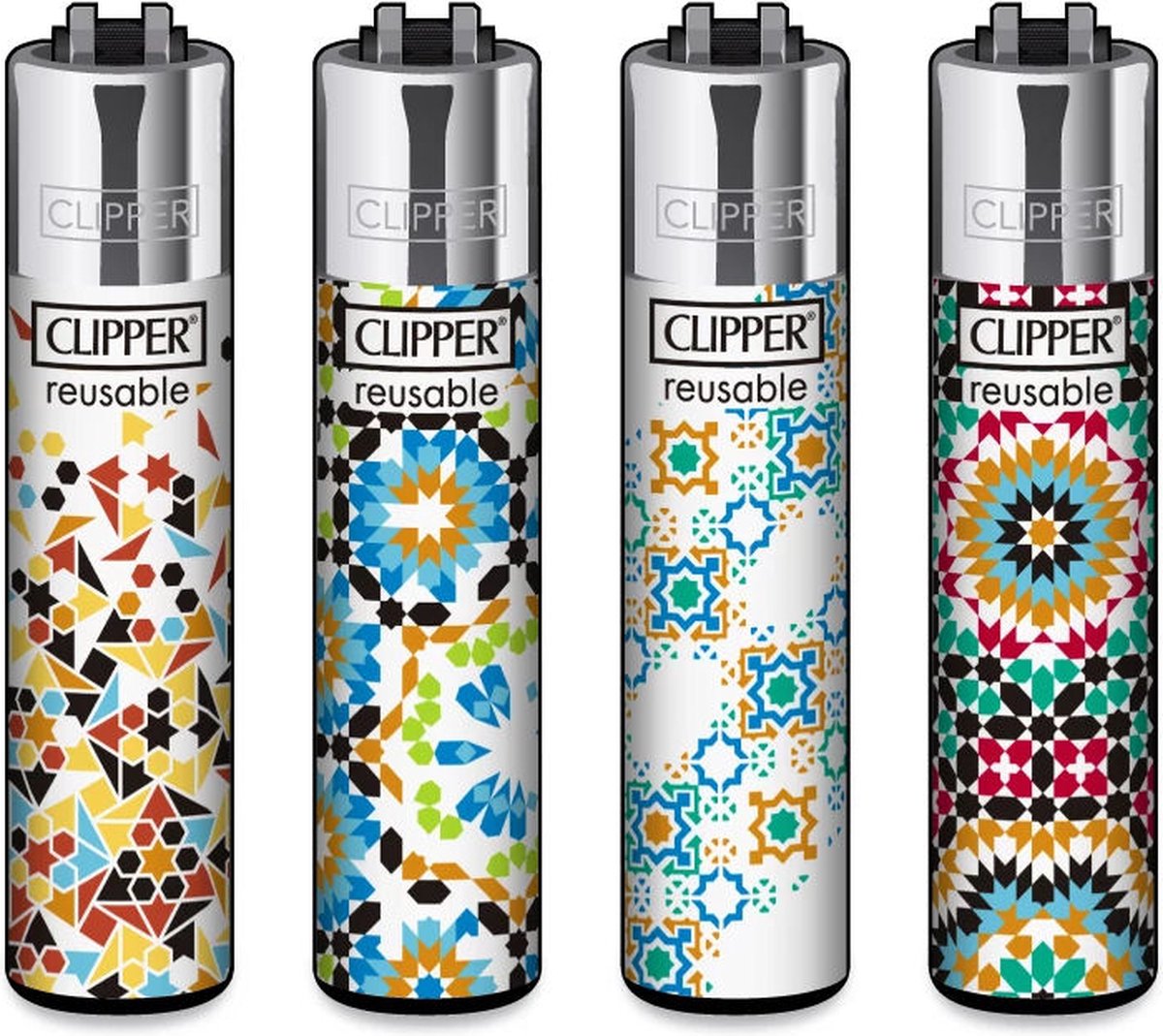 Goedkoopste Clipper Classic Large Aanstekers Alhambra 2 (4 Stuks