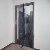 Porte en tissu Qerato avec fermeture éclair en forme de I 250 x 120 cm 2 pièces