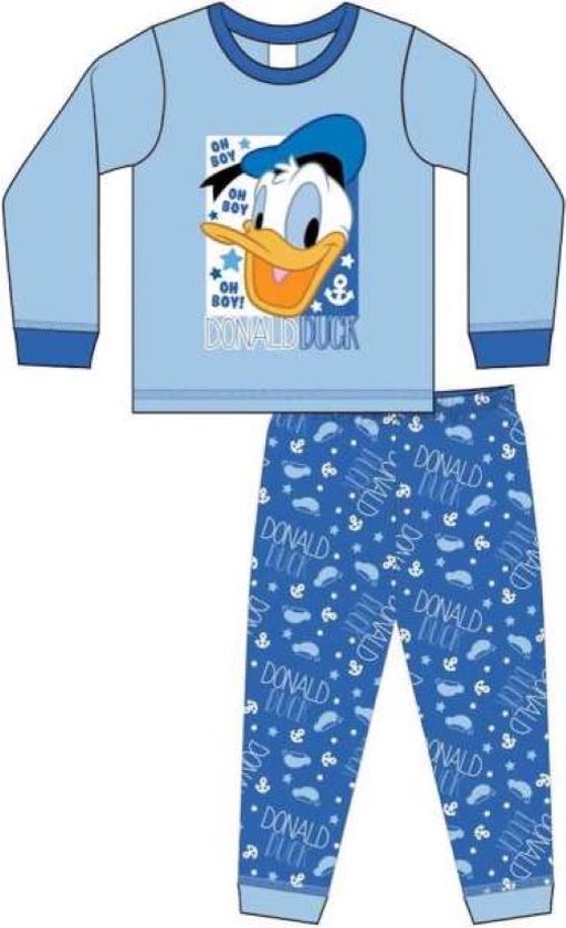 Donald Duck pyjama - 100% katoen - Disney Donald Duck pyama - maat 80