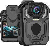 Bodycam - Action Cam - Bewegingsdetectie - 180º Draaibare Lens - Bodycam Politie - Spycam - Full HD - Zwart