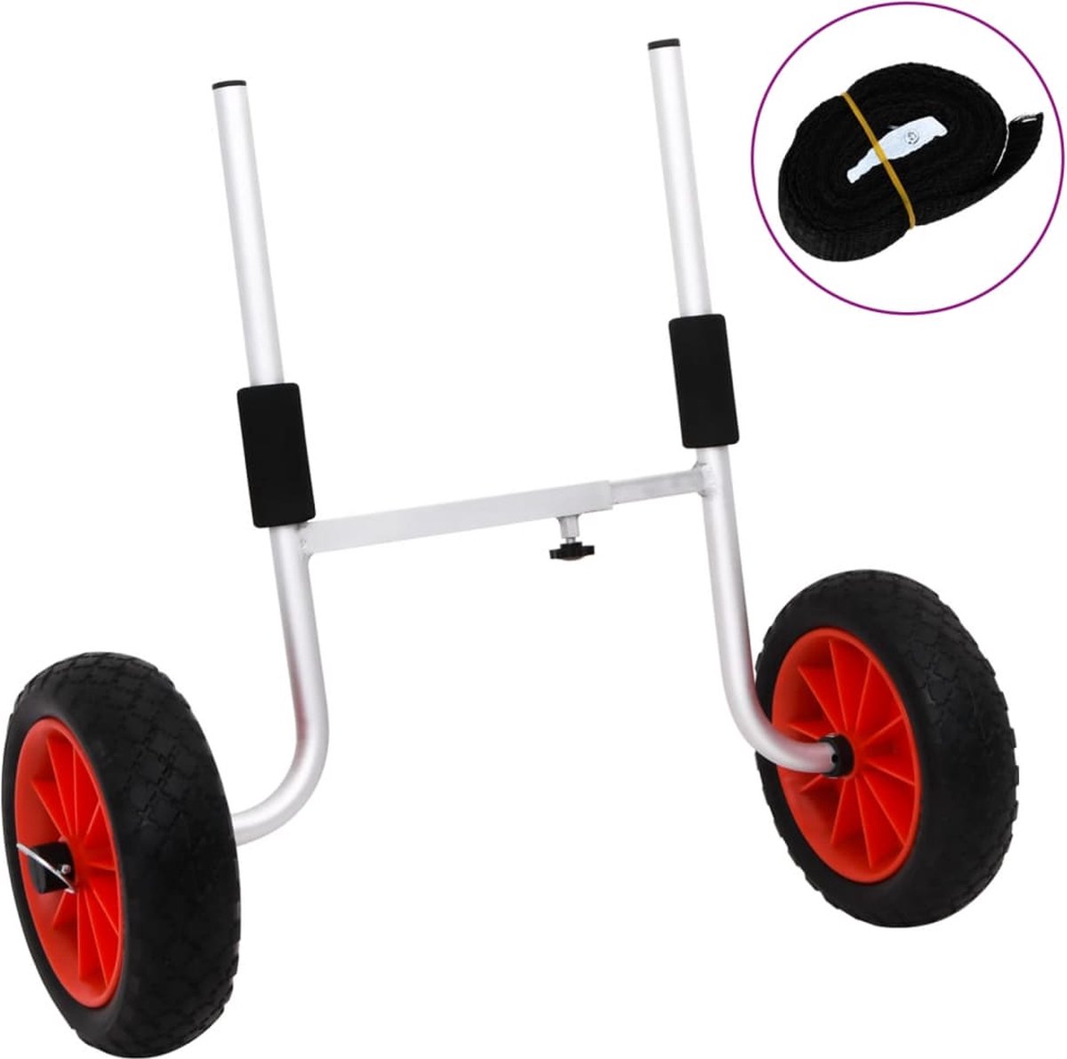vidaXL - Kajaktrolley - 90 - kg - aluminium