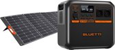 Bluetti & Voltero - Zonnepaneel set - AC180P 1440Wh LiFePo4 Power Station - 1800 uitgaand vermogen - S370 370W zonnepaneel - Voor camperen, thuisbatterij, black-out, reizen, stroomuitval