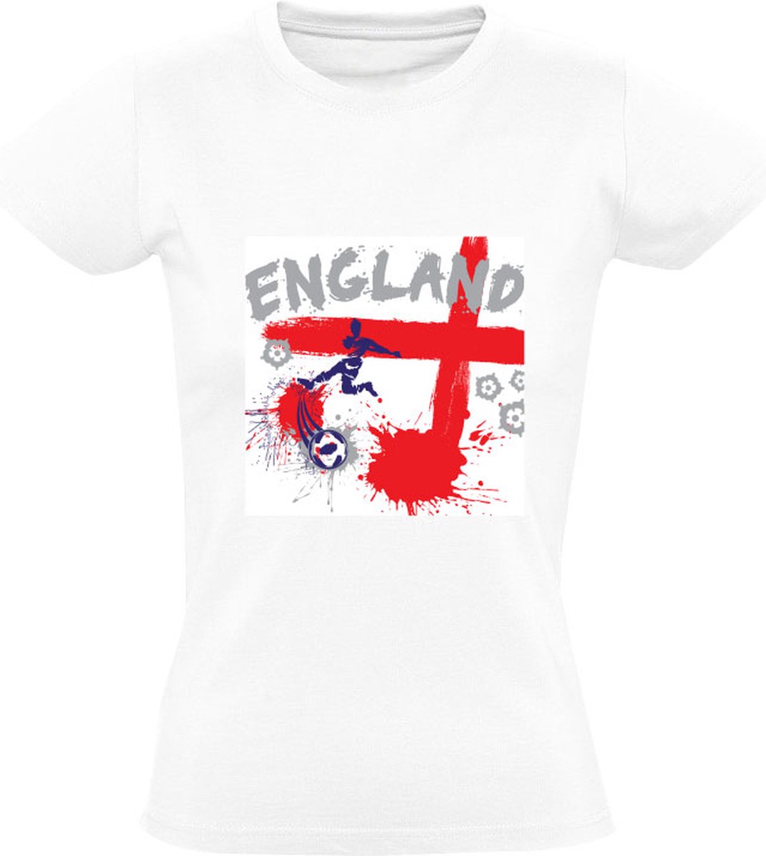 Engeland Dames T-shirt - ek - wk - voetbal - verf