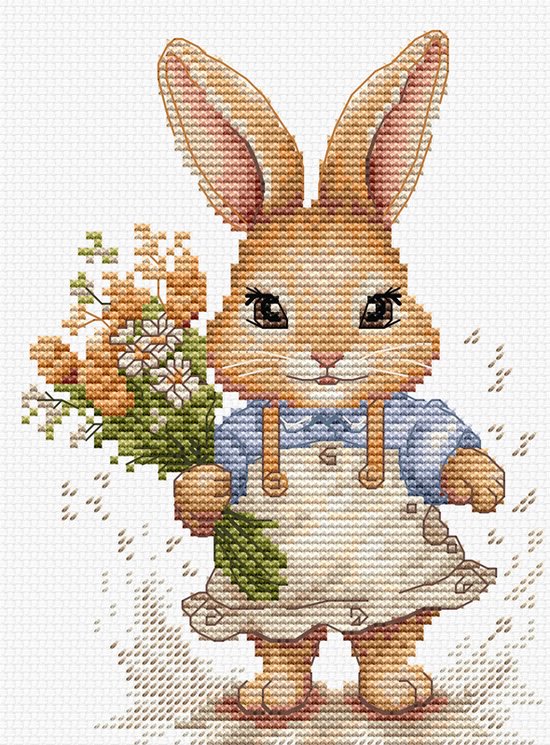 Luca-S The Happy Bunny borduren (pakket) B1410