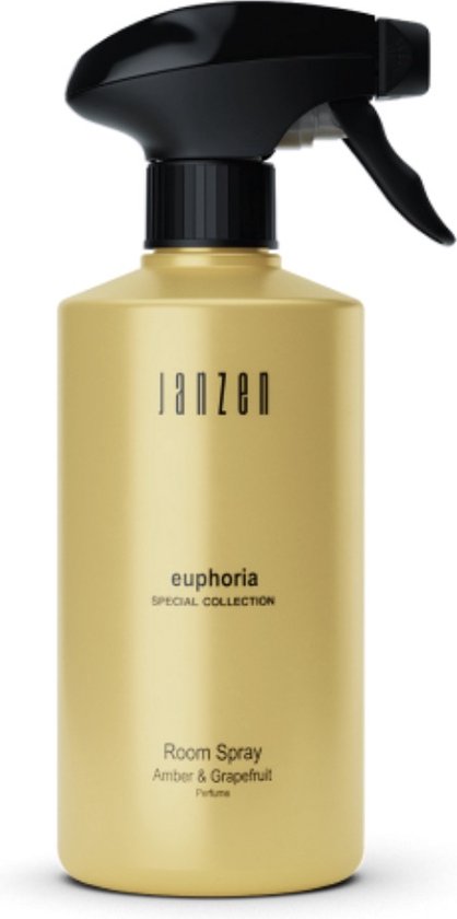 JANZEN Spray d'ambiance Euphoria - Spray d'intérieur - Chaud et Puissant - 500 ml - Collection Spéciale